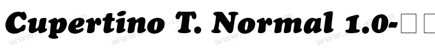 Cupertino T. Normal 1.0字体转换